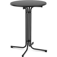 Stehtisch Bistrotisch klappbar Bistro Tisch Bartisch Gastro rund Ø 80 cm schwarz