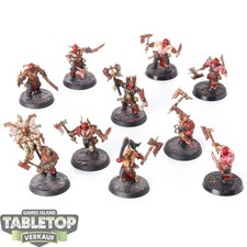 Blades of Khorne - 10 x Bloodreavers - teilweise bemalt