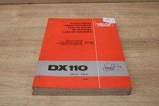 Deutz Fahr DX110 Ersatzteilliste 500 0713 1026-99  08.81 xb10946