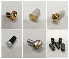 Reling Küche Ofen Herd Halter Endstück Messing Edelstahl für Rohr 20mm