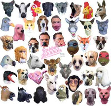 Latex overhead animal mask - animal,
