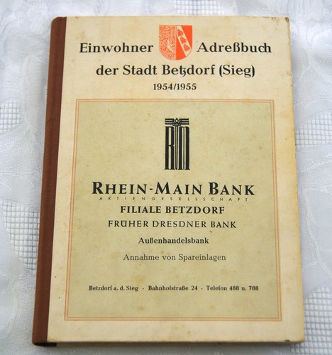 Einwohner adreßbuch der - einwohner,