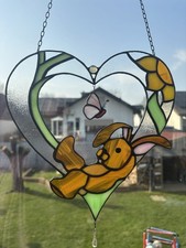 Tiffany glas hasenherz herz - hasenherz,,