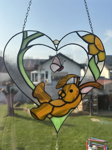 Tiffany glas hasenherz herz - tiffany,