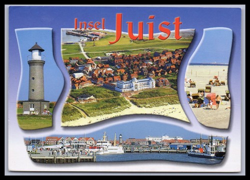 Ansichtskarte nordseeheilbad - ansichtskarte,