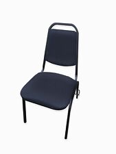 Büro Konferenz Warten Empfang Besucher stapelbar Stapelstuhl SCHWARZ gepolstert