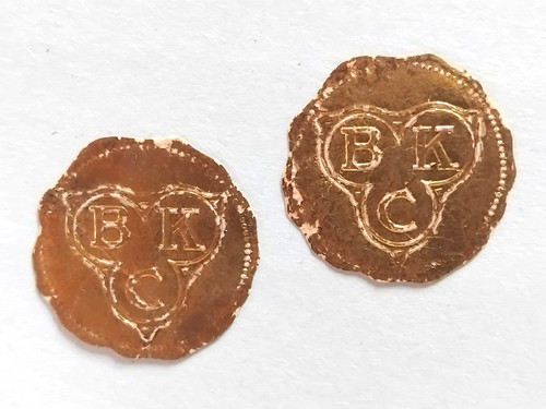 Siegelmarke initialen c - initialen, k