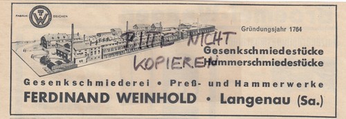 Langenau werbung 1939 - langenau,,