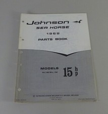 Teilekatalog OMC Johnson Outboards / Außenborder 15 PS Models Stand 1968