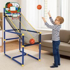 Kinder Indoor Outdoor Arcade Style Basketballständer mit Netz Hoop Bälle Pumpe