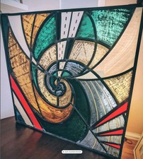 Art Déco Stil Bleiglasfenster