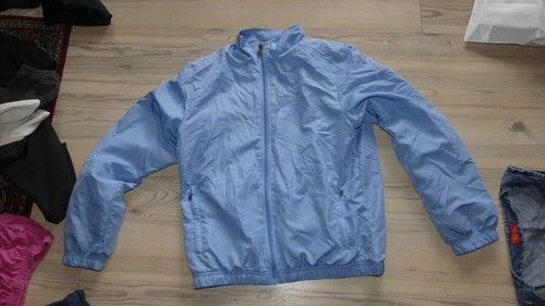 Blaue jacke zum fahrradfahren - jacke,