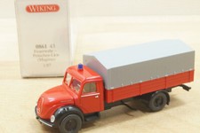 HO 1:87 Wiking 0861 43 Magirus Feuerwehr-Pritschen-Lkw Rundhauber Mehrzweckfahrz