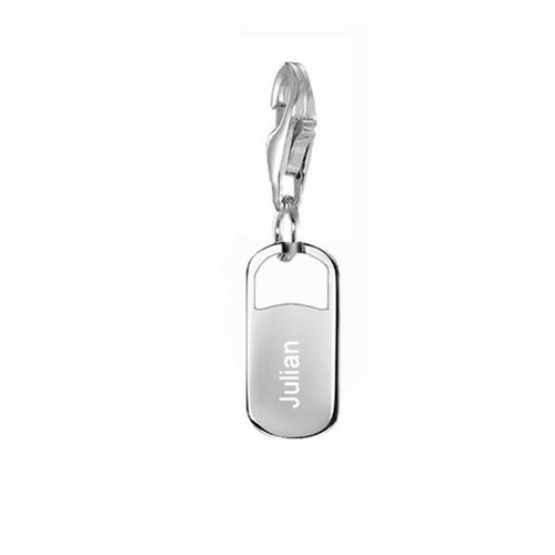 Charm gravurplatte 8x18mm - charm, gravurplatte,