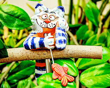 Keramik Gartenkugel Dekoration