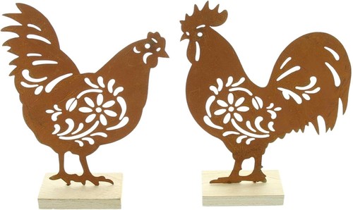 Deko figur huhn - "huhn, hahn"