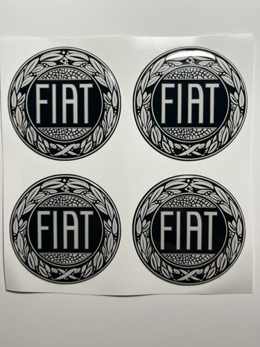 Fiat silikon felgenemblem - 4x,