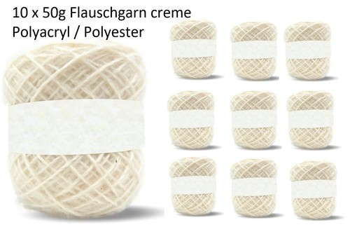 500g flauschgarn - flauschgarn, (10x50g)