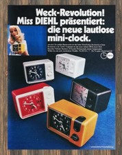 Diehl Wecker - Reklame Werbeanzeige Original-Werbung 1974