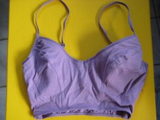 VINTAGE Bustier Sommer Top BAUCHFREI fliederfarben Stretch UNGETRAGEN J.Michaels