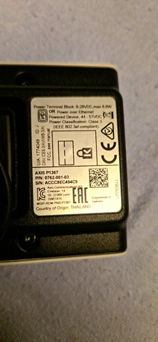 Axis p1367 im - ip,