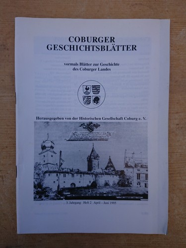 Coburger geschichtsblätter - coburger,