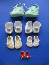 Puppenschuhe, sechs  Paare