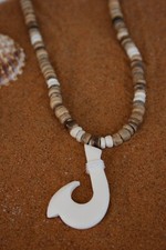 Coco Kette mit Hook aus Knochen Hawaii  verschiedene Farben