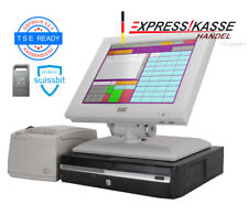 TSE 2026 HANDEL KASSENSYSTEM TOUCHSCREEN KASSE +SOFTWARE+ BONDRUCKER kein ABO