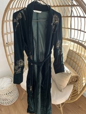 Zara Kimono Samt Grün M