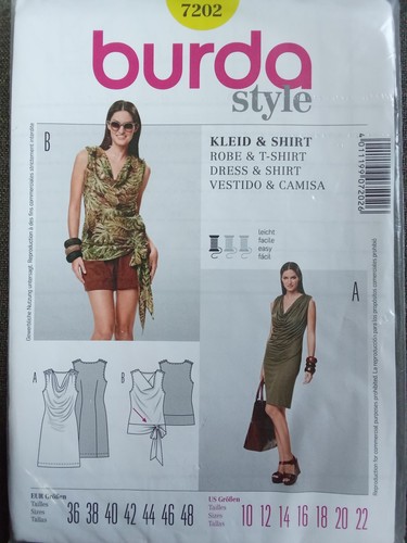 Burda style schnittmuster 7202 - schnittmuster,