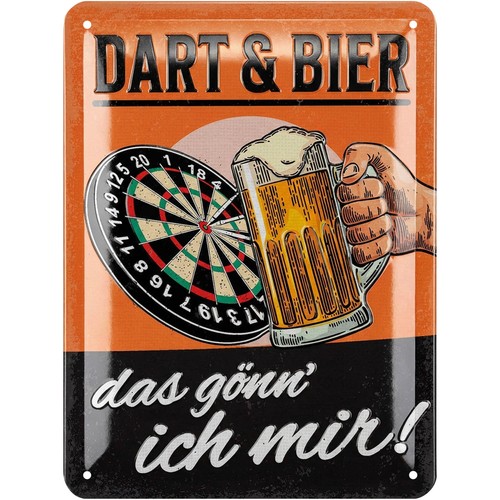 Retro blechschild dart - retro,