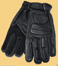 CI Polizei Handschuhe Leder  Polizeihandschuhe m. Schutzpolster Protektoren 1356