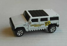 Matchbox Hummer H2 SUV weiß Construct Tech´s Geländewagen Mattel MBX Auto Car