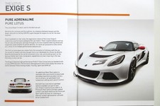 LOTUS EXIGE S Prospekt zur IAA Frankfurt 2011 - original - TOP 