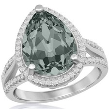 Women's Black Swarovski