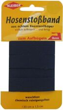 Kleiber Hosenstoßband dunkelblau zum Bügeln 130 cm x 1,5cm
