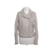 H&M, Bikerjacke, Damen, Größe: 38, Beige, Polyester, Einfarbig, Lederimitat #XvU