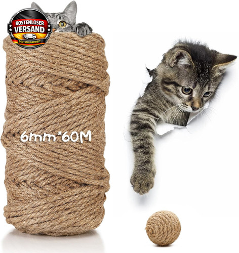 Sisalseil 6mm 60m - 6mm,
