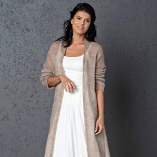 Kakao Braut Mohair Strickjacke