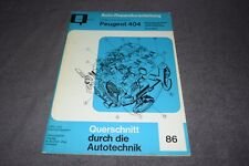 Reparaturanleitung Handbuch Peugeot 404 Benzin / Diesel-Motor / Jaeger-Kupplung