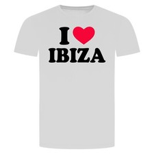 I Love Ibiza T-Shirt - Urlaub Insel Eivissa Holiday Island Party