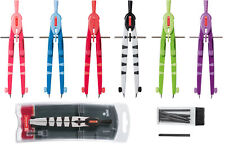 Brunnen Schnellverstellzirkel Peak 170mm (Schulzirkel mit Etui und Ersatzminen)