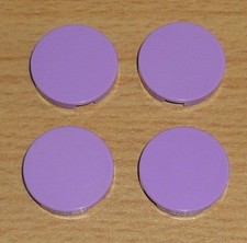 Lego 4 Round Tiles 2x2 in