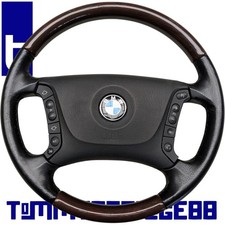 BMW 5er E39 Holzlenkrad Muschelahorn Multifunktionslenkrad mit Airbag 6756414
