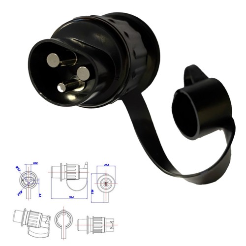 Stecker polig 12v - stecker, 3