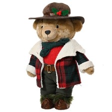 Teddybär Beige mit karierter