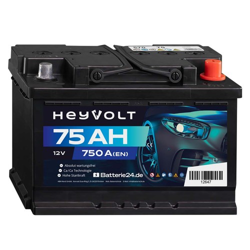 Heyvolt 75ah autobatterie - heyvolt,