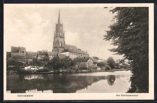 Rathenow kirche am - rathenow,, kirche,