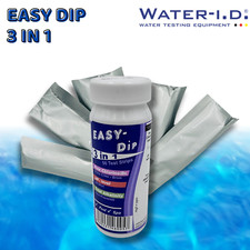 EASY DIP 50 Teststreifen Chlor pH Alkalinität TestStrips Test Pool Teich TSL100
